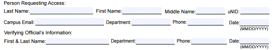 person requesting form fields