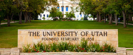 Sign: The Univeristy of Utah Founded Febuary 28, 1850